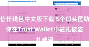 信任钱包中文版下载 5个口头匡助你在Trust Wallet中驻扎被盗